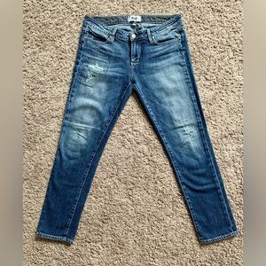 Paige Skyline Ankle Peg Skinny Jean 29 Perfect Condition Medium Blue